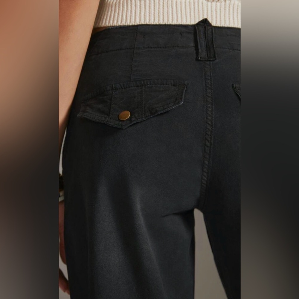 Pilcro Black Low Rise Distressed Pants - Picture 4 of 16